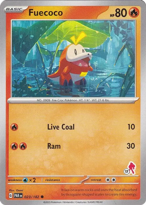 Fuecoco - Armarouge 17 card art
