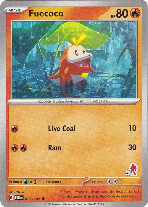 Fuecoco - Armarouge 42 card art