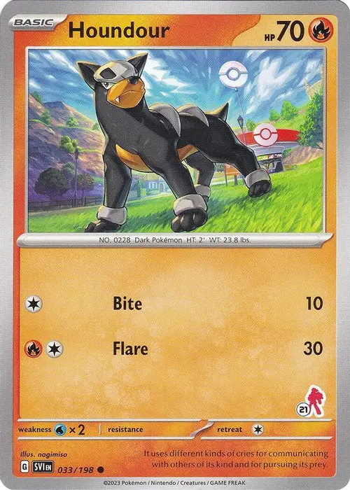 Houndour - Armarouge 21 card art
