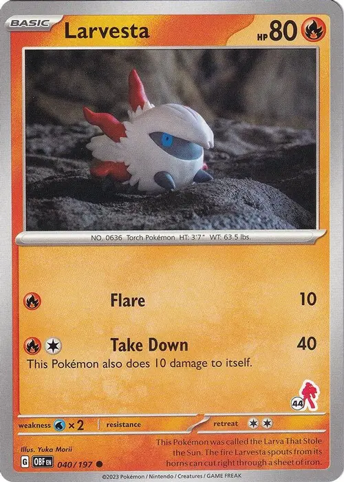 Larvesta - Armarouge 44 card art