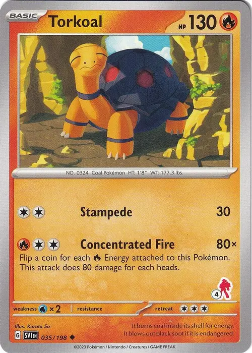 Torkoal - Armarouge 4 card art