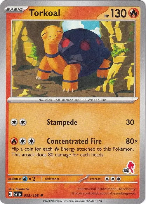Torkoal - Armarouge 53 card art