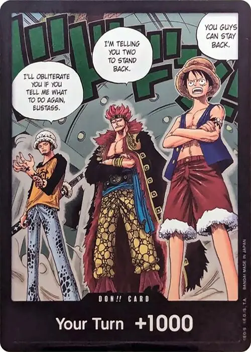 DON!! Card (Trafalgar Law, Eustass Kid and Monkey.D.Luffy) (Double Pack Set Vol. 4) card art
