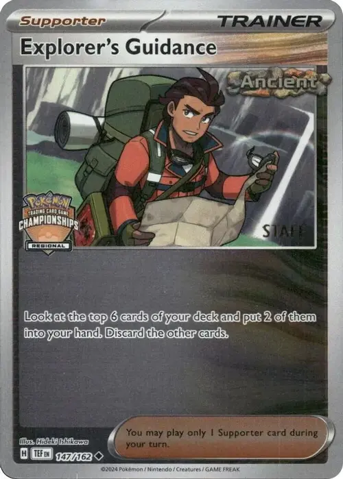 Explorer's Guidance - 147/162 (Regional Championships) [Staff] card art