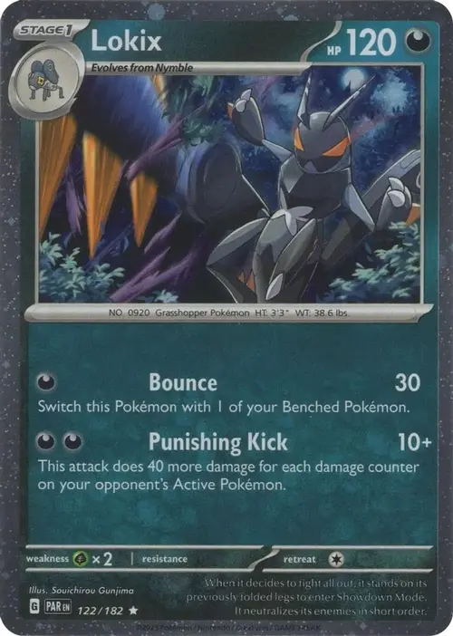 Lokix - 122/182 (Cosmos Holo) card art