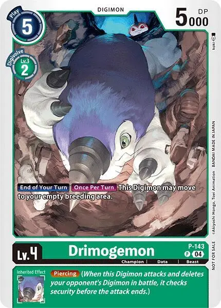 Drimogemon - P-143 (Store Tournament 2024 Jul. - Sep. Participation Pack) card art