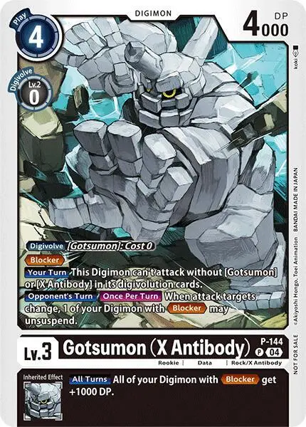 Gotsumon (X Antibody) - P-144 (Store Tournament 2024 Jul. - Sep. Participation Pack) card art