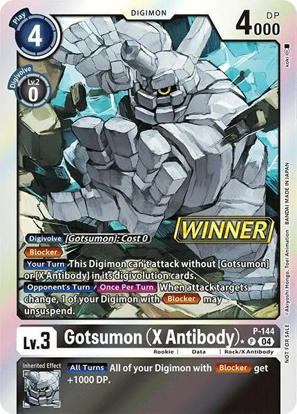 Gotsumon (X Antibody) - P-144 (Store Tournament 2024 Jul. - Sep. Winner Pack) card art