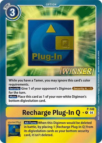 Recharge Plug-In Q - P-146 (Store Tournament 2024 Jul. - Sep. Winner Pack) card art