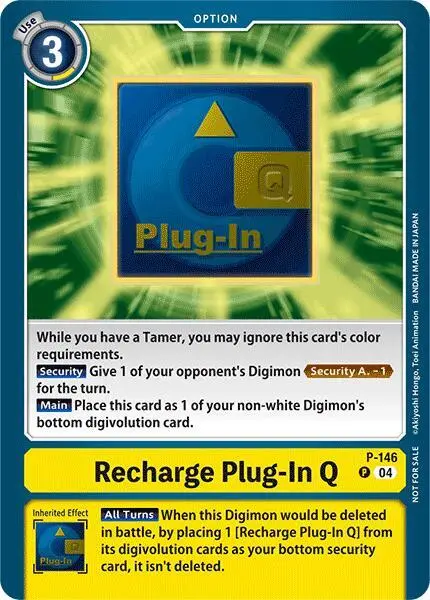 Recharge Plug-In Q - P-146 (Store Tournament 2024 Jul. - Sep. Participation Pack) card art