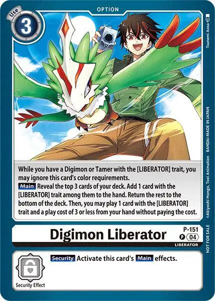 Digimon Liberator - P-151 (Store Tournament 2024 Jul. - Sep. Participation Pack) card art