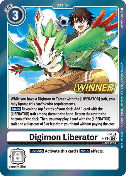 Digimon Liberator - P-151 (Store Tournament 2024 Jul. - Sep. Winner Pack) card art