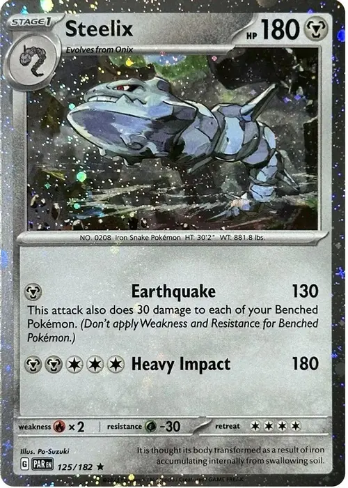 Steelix - 125/182 (Cosmos Holo) card art