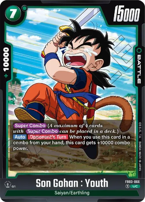 Son Gohan : Youth card art