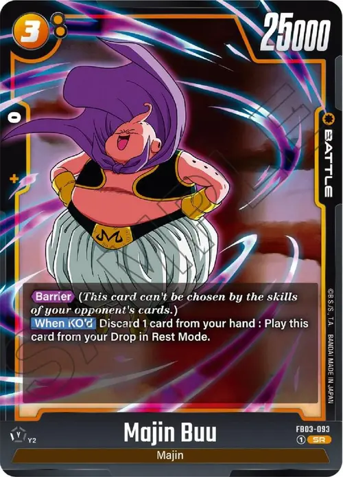 Majin Buu card art