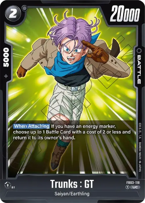 Trunks : GT card art