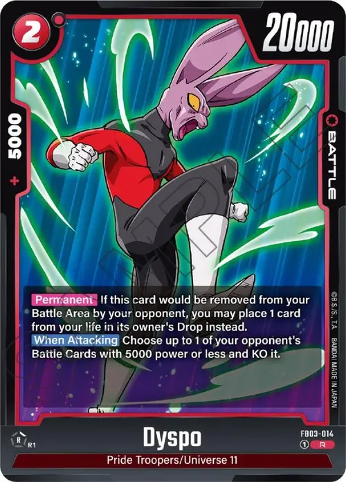 Dyspo card art