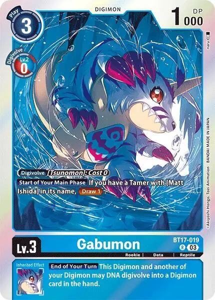 Gabumon card art