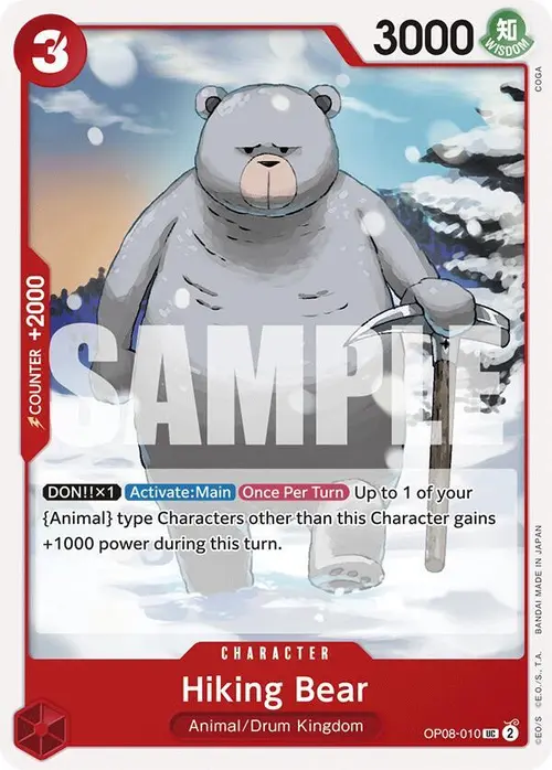 Hiking Bear card art