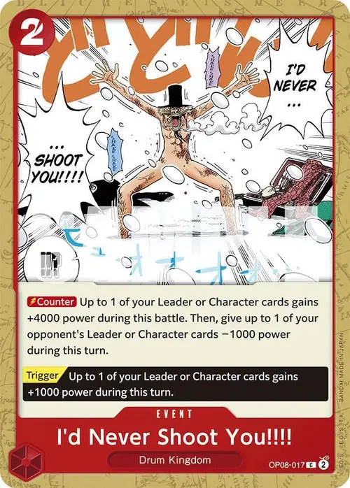 I'd Never Shoot You!!!! card art