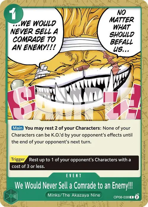 We Would Never Sell a Comrade to an Enemy!!! card art