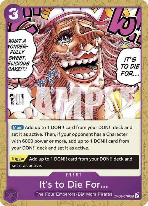 It's to Die For card art