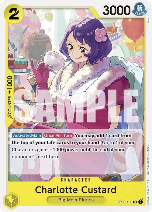 Charlotte Custard card art