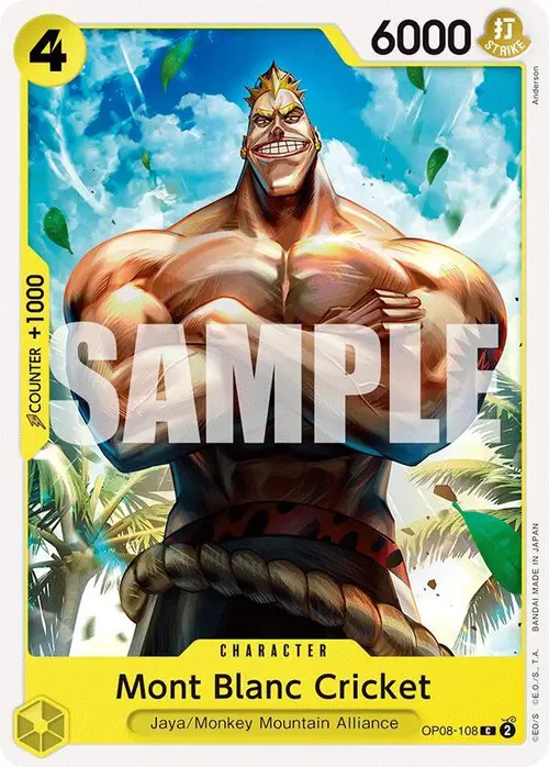 Mont Blanc Cricket card art