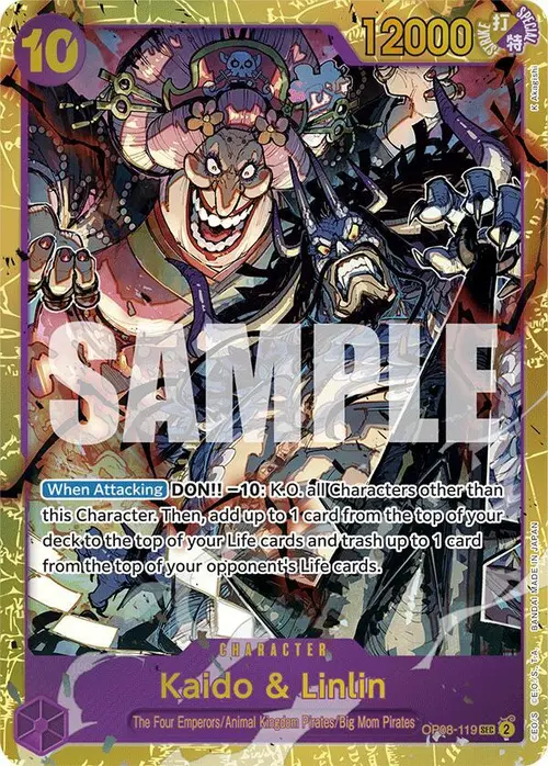Kaido & Linlin card art