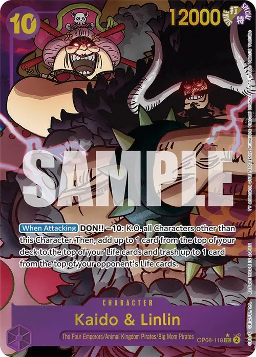 Kaido & Linlin (Parallel) card art