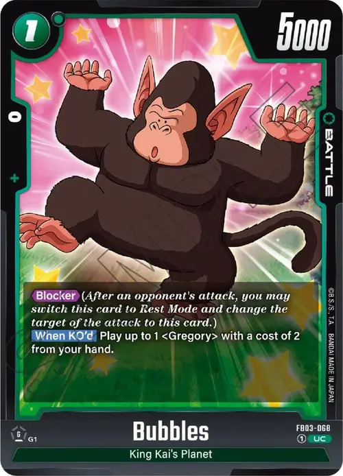 Bubbles card art