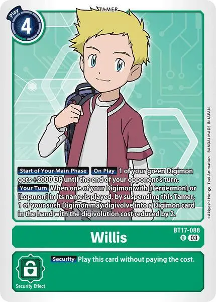 Willis card art