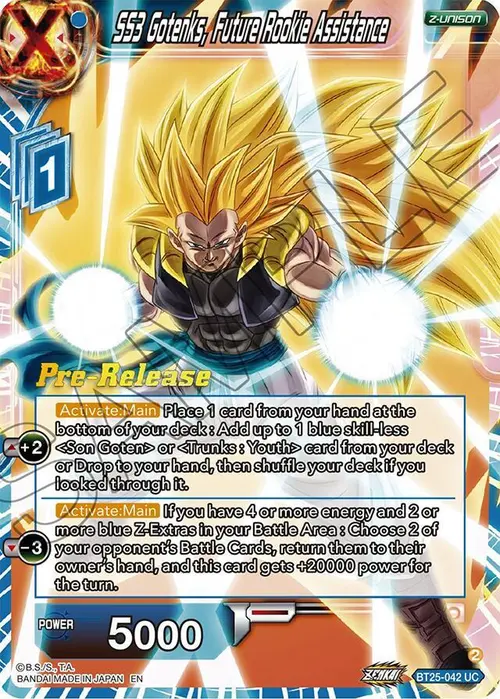 SS3 Gotenks, Future Rookie Assistance card art
