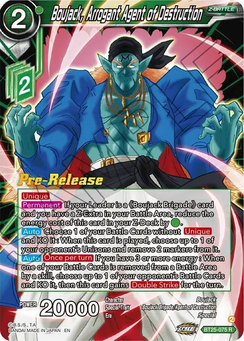 Boujack, Arrogant Agent of Destruction card art
