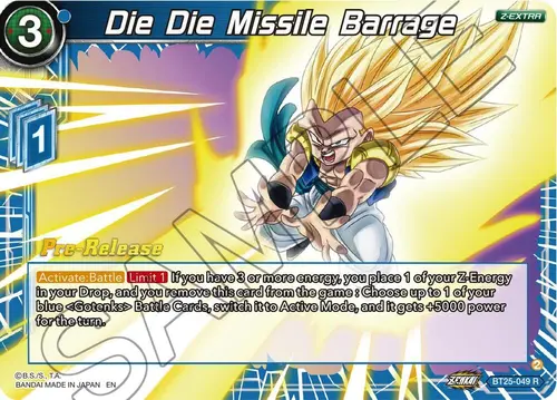 Die Die Missile Barrage card art