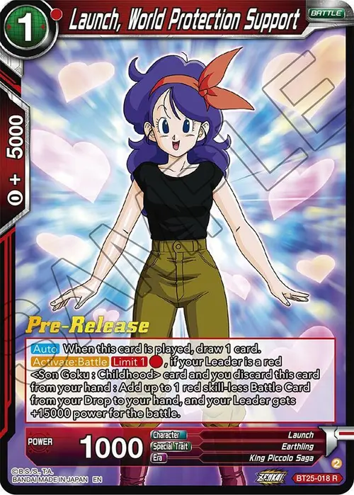 Launch, World Protection Support card art