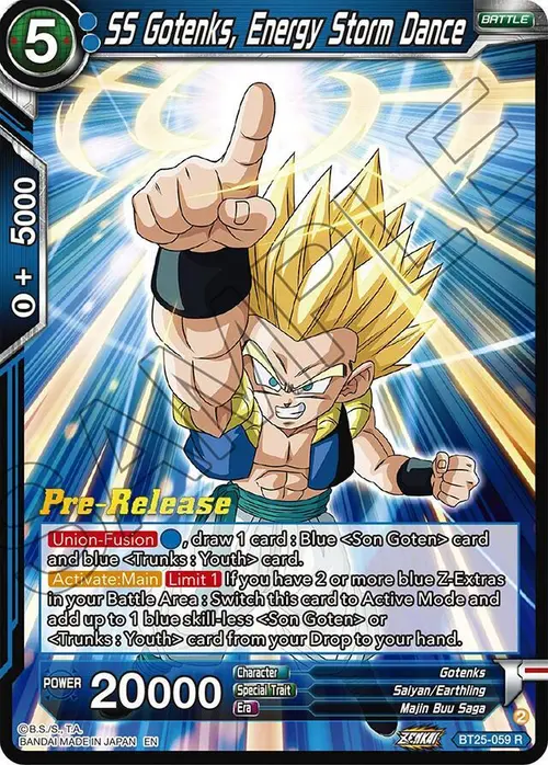 SS Gotenks, Energy Storm Dance card art