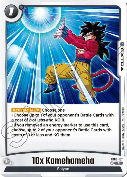 10x Kamehameha card art