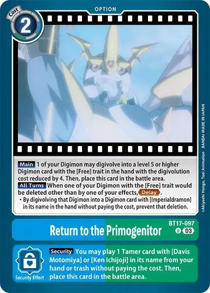Return to the Primogenitor card art