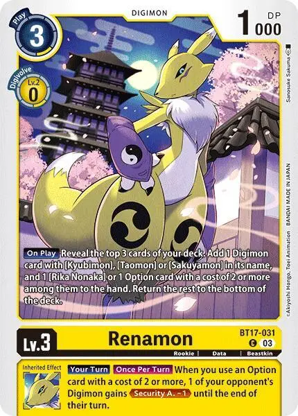 Renamon card art
