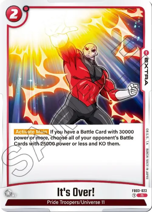 It's Over! card art