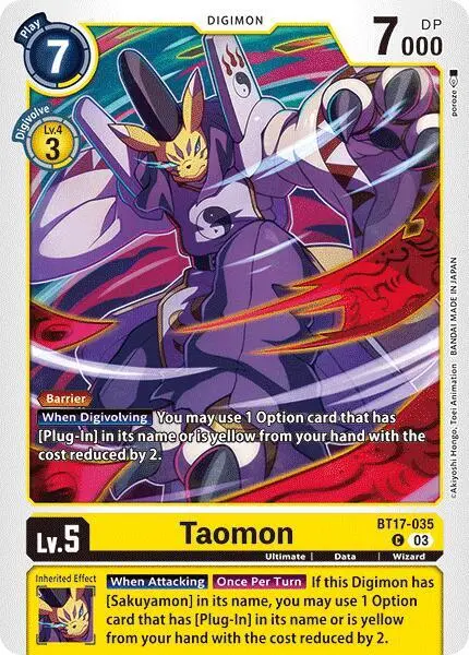 Taomon card art