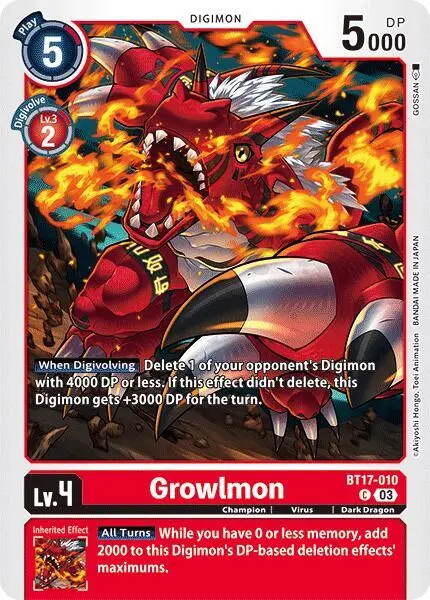 Growlmon card art