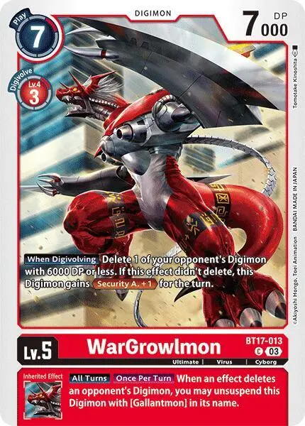 WarGrowlmon card art