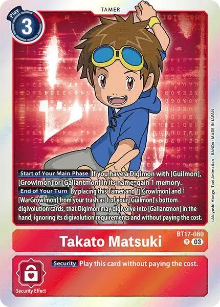 Takato Matsuki card art