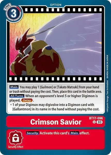 Crimson Savior card art