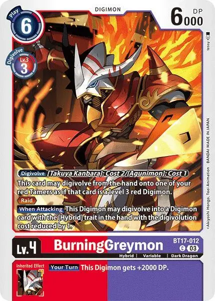 BurningGreymon card art