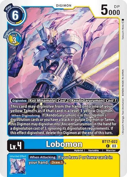 Lobomon card art
