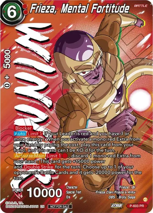Frieza, Mental Fortitude (Zenkai Series Tournament Pack Vol.8) (Winner) card art