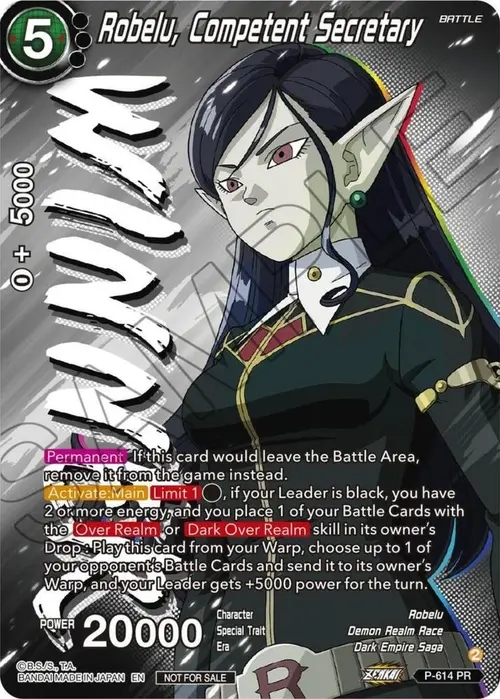 Robelu, Competent Secretary (Zenkai Series Tournament Pack Vol.8) (Winner) card art